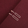 Rosegold Cz Dangling Earrings - Shining Silver.in