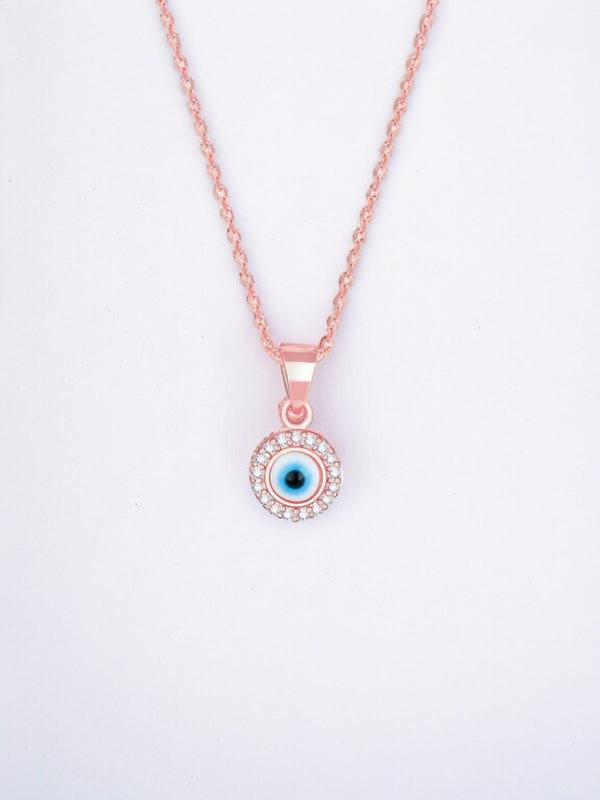 Rosegold Evil EyePandent - Shining Silver.in