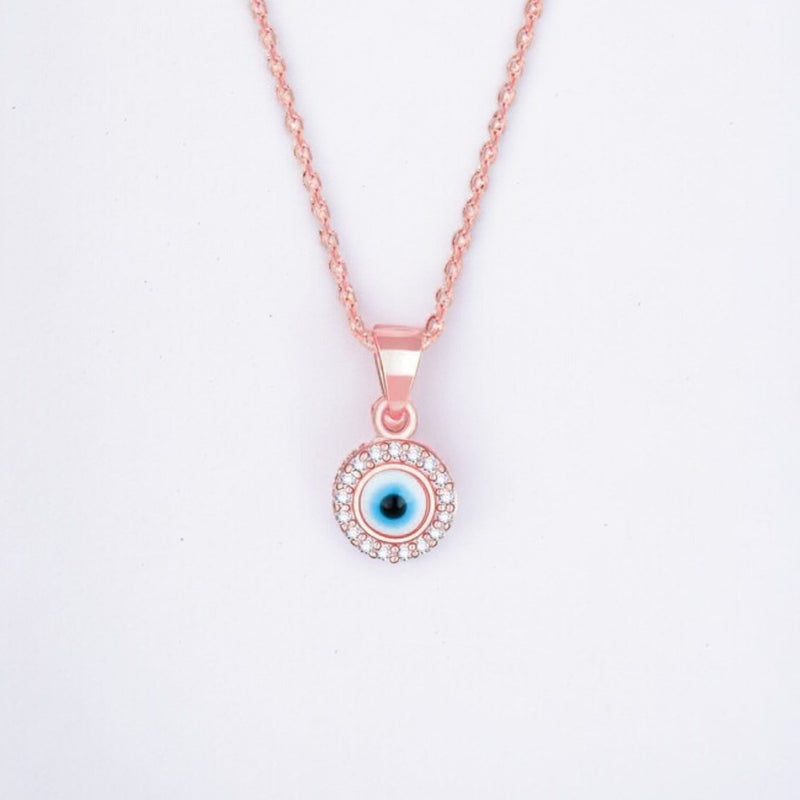 Rosegold Evil EyePandent - Shining Silver.in