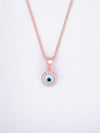 Rosegold Evil EyePandent - Shining Silver.in