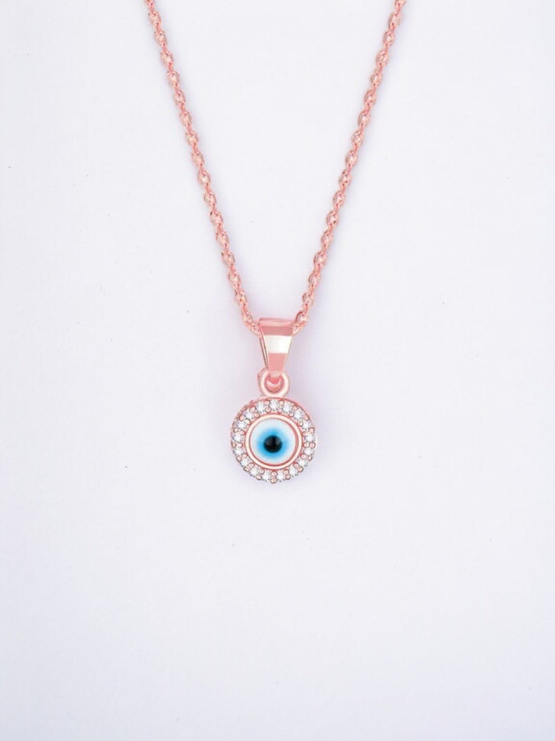 Rosegold Evil EyePandent - Shining Silver.in