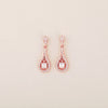 Rosegold Solitare Dangles 925 Sterling Silver - Shining Silver.in