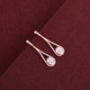 Rosegold Solitare Earrings - Shining Silver.in