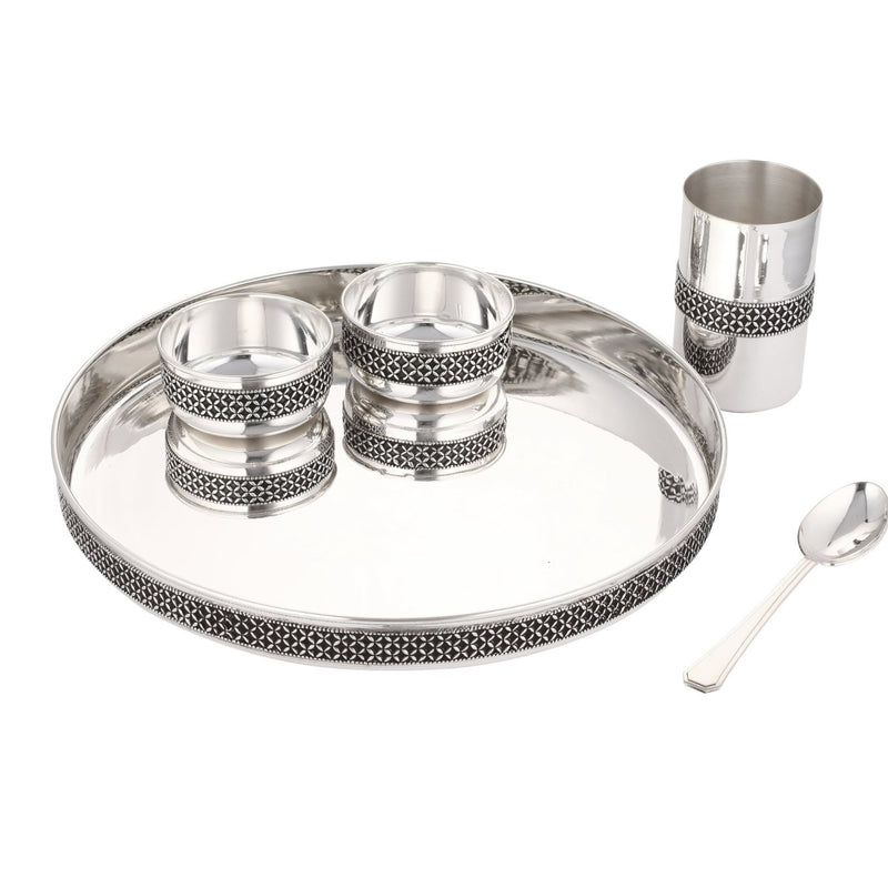 Silver Dinner Set For Luxurious Dining- Premium Quality 925 Pure Silver