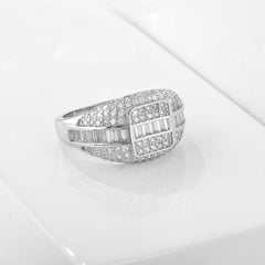 Sterling Silver Plated Men Ring - Shining Silver.in