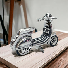 Vespa Bike- Pure silver showpiece - Shining Silver.in