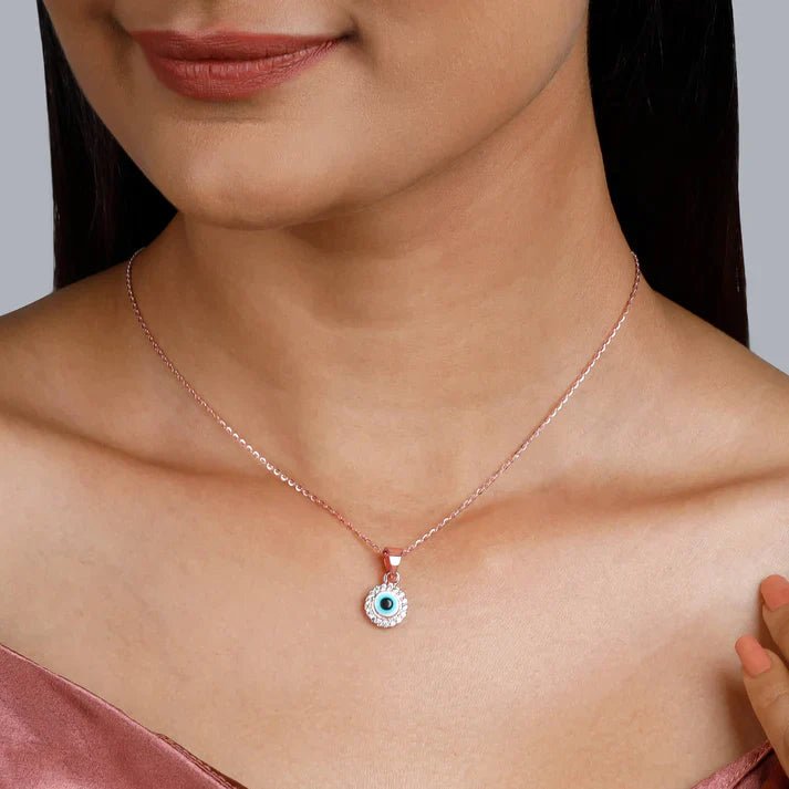 Rosegold Evil EyePandent - ShiningSilver.in