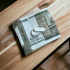 Silver Money Clip With Rupee Badge - ShiningSilver.in